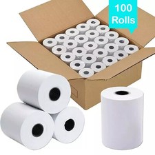 57x40 Thermal Rolls Case Credit Card Machine Receipt Paper Till Roll - 100 Rolls