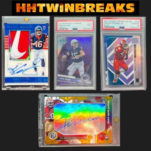 Football HOT PACKS Chase Auto PSA 10 Nike Swoosh NFL Shield Logo Tag RC 1/1 BGS - Picture 5 of 11