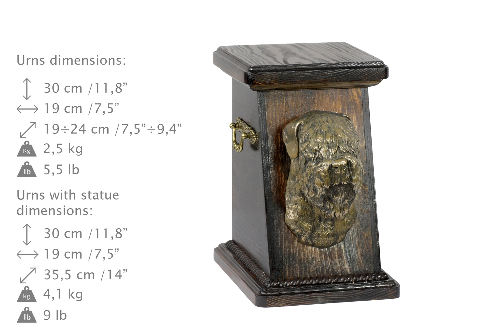 nero Russian Terrier - exclusive urn urn urn for dog with statue, Art Dog type 2 95bcac nero Russian Terrier - exclusive urn urn urn for dog with statue, Art Dog type 2 95bcac