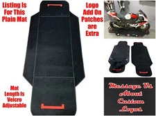 Motorcycle Racing Garage Track Workshop Showroom Display Bike Floor Mat Pad 