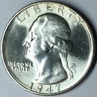 1947-S 25C Washington Quarter BU Uncertified #