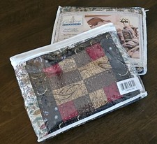 VTG Patchwork Pillow Shams. Country Classics 1993. Hand Sewn Crafted. Lot of 2