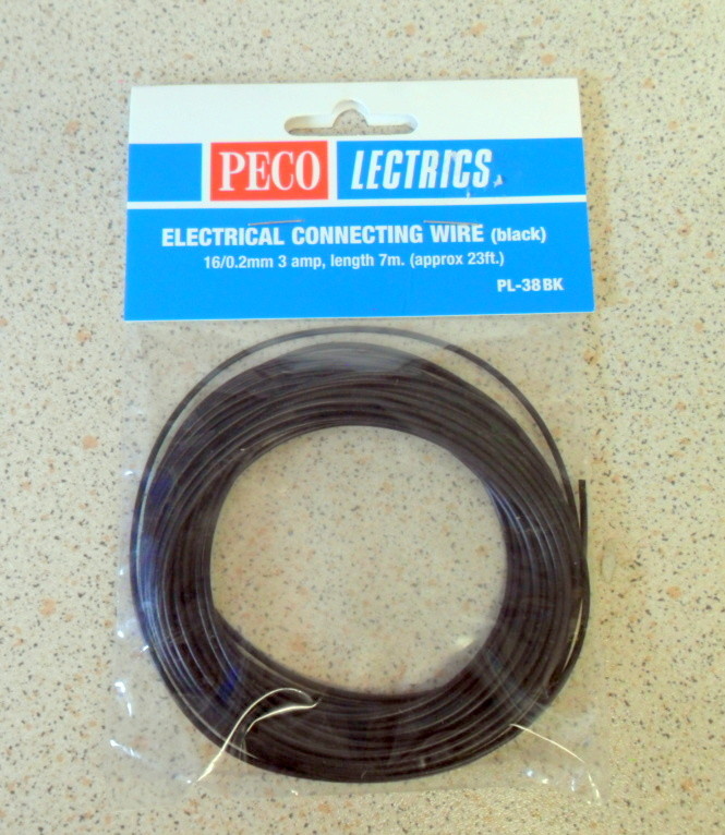 New Peco PL-38BK Black Electrical Connecting Wire
