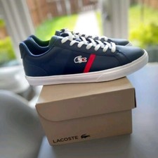 Lacoste Men's Lerond Pro Tri Trainers Navy/​White Size UK:8