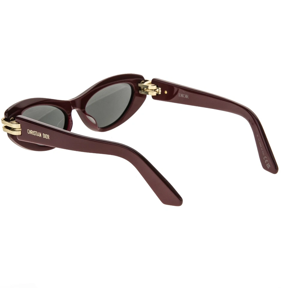 CHRISTIAN DIOR CDIOR Rojo Dorado B1U Cadena CD Ojo de Gato Retro Gafas de Sol CD40142U Foto 4 de 4