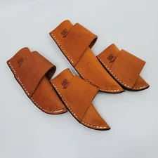 Knife Sheath Only Cross Draw  Heavy Duty Leather Fixed Blade Hand Made in USA
