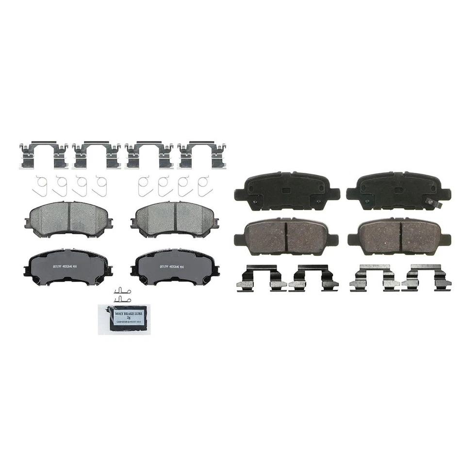 Pastillas de freno delanteras traseras Wagner para Nissan Rogue 2014 2015 2016 2017 2018 2019 Foto 2 de 4