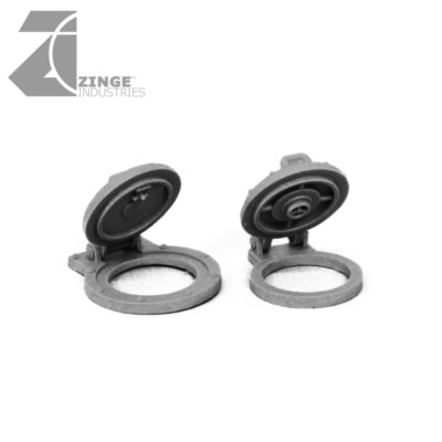 Zinge Industries Luken kleine runde Luken Anguss 2 Landschaftsbits neu S-HAT09