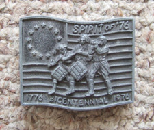Spirit of 76 Bicentennial 1776 - 1976 Belt Buckle