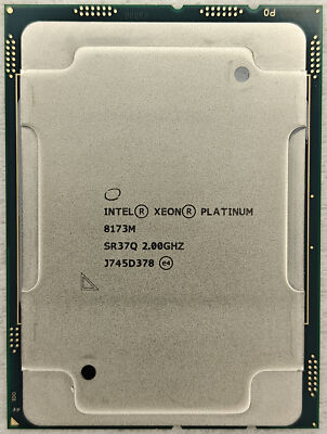 Intel Xeon Platinum 8173M SR37Q 28-Core 2.00GHz 38.5MB 165W LGA3647 Server CPU