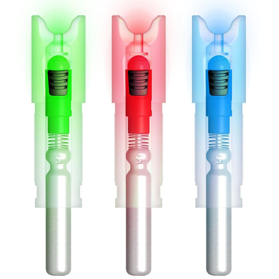 6PCSNew Lighted Nocks for Arrows with .300/7.62mm Inside Diameter Led