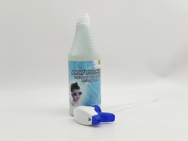 Aerovid Pool InoxPlus: Limpiador de Acero Inoxidable especial piscinas. 750 ml