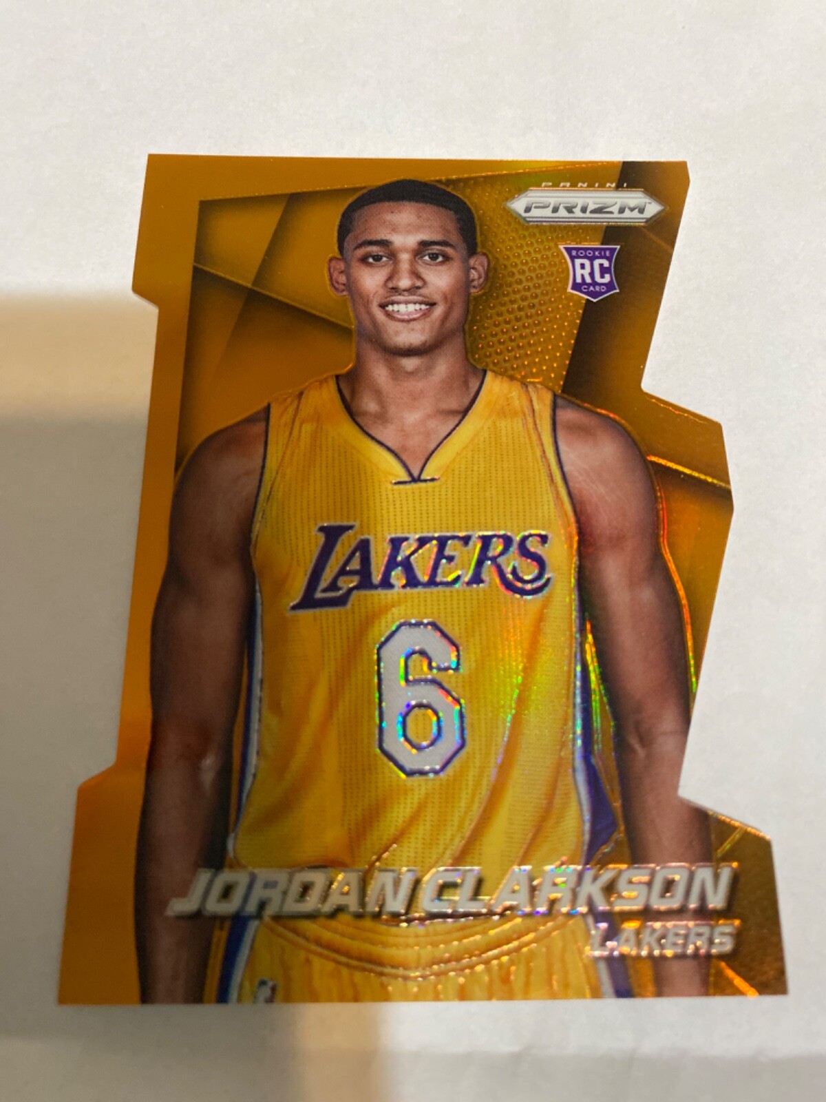 2014-15 Panini Prizm - Orange Die-Cut Prizm #287 Jordan Clarkson /139 (RC)