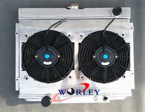 For 67-70 Ford Mustang / Mercury Cougar/XR7/Torino Radiator+ Shroud+Fan 69 68 67 - Picture 2 of 9