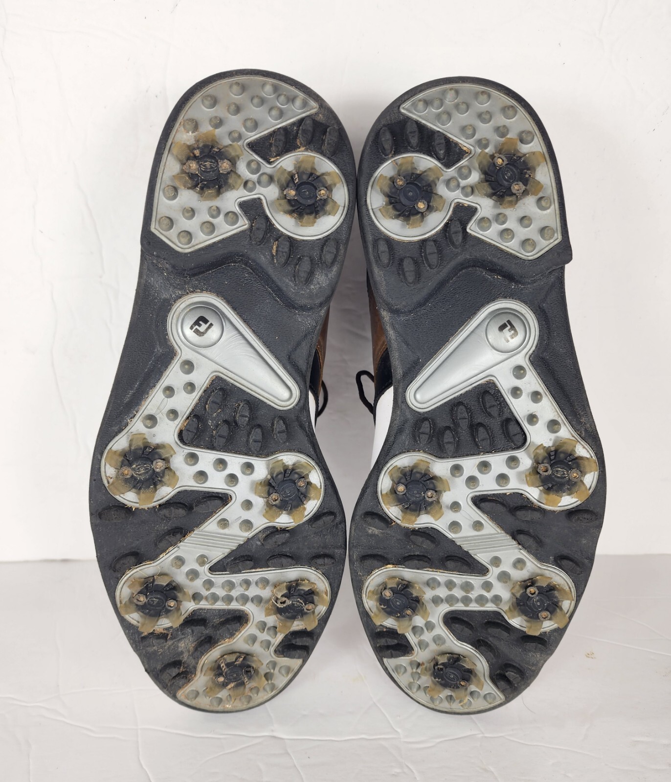 FootJoy Mens Brown And White Golf Shoes Size 8 M eBay