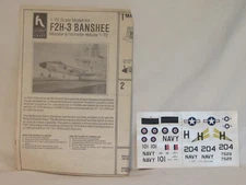 Hobbycraft F2H-3 Banshee 1:72 Decals & Instructions - New