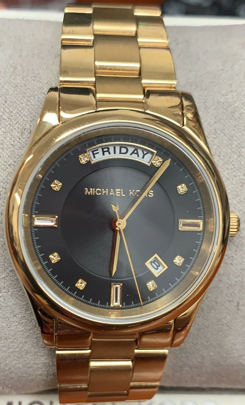 Orologio donna Michael Kors MK6070 Colette quadrante nero placcato oro
