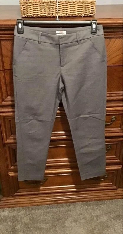Women Slacks Pants Gray Merona Size 4 Dress Pants - Image 2 of 4