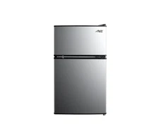 Arctic King 3.2 Cu Ft Two-Door Mini Fridge with Freezer, Stainless Steel