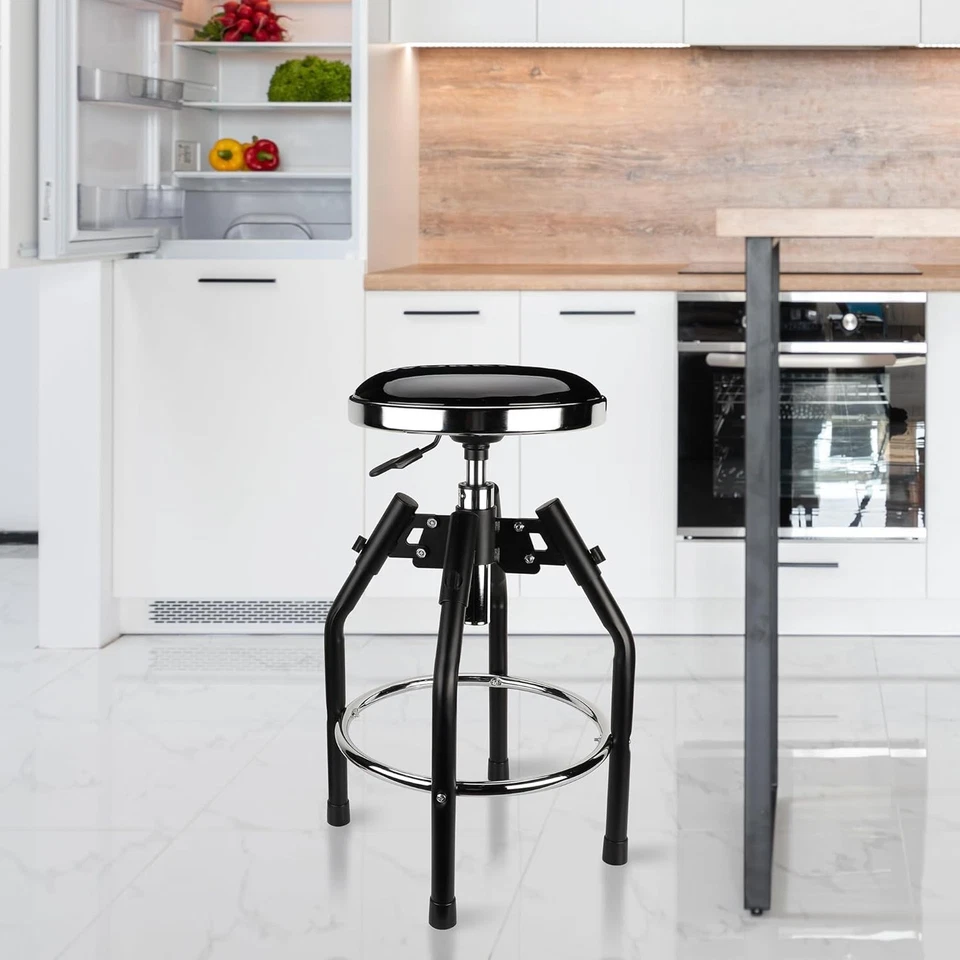 Professional Grade Adjustable Hydraulic Garage Stool, 13.78in Seat, 330lbs Max - Image 4 of 4