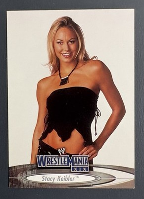 2003 WWE Fleer Stacy Keibler Wrestlemania XIX