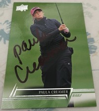 Paula Creamer autographed Upper Deck golf card.  #8