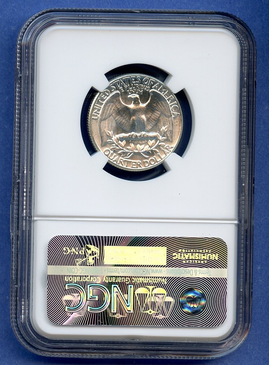 ☆m☆ 1961 NGC MS65 Type B Rev Washington Silver Quarter 25c US Mint