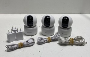 Galayou G2 2K Indoor Security IP Camera Lot of 3 - Power On Tested