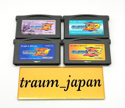 Nintendo Gameboy Advance Rockman Zero Megaman 1 2 3 4 Set GBA Japanisch Getestet