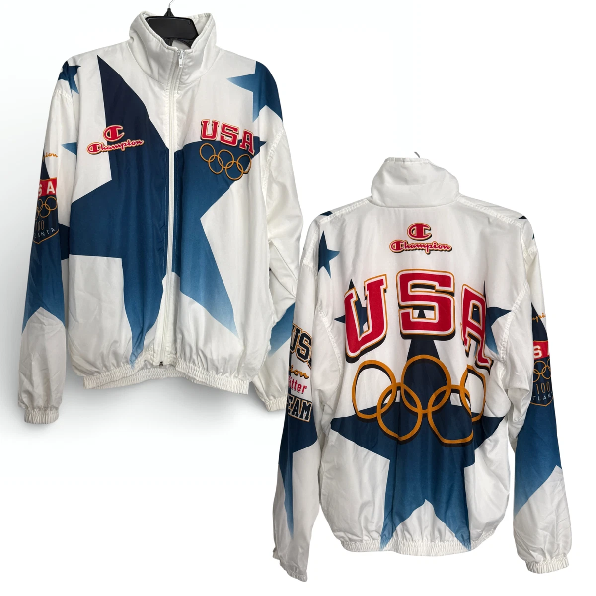 Veste Starter Vintage Jeux Olympiques Atlanta 1996 - Taille L Homme - Officiellement Licenciée