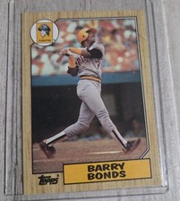 Vintage 1987 Topps Barry Bonds #320 Rookie Baseball Card.  Near Mint.. rookie card picture
