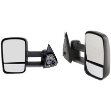 Pair Set Of 2 Towing Mirrors Driver Passenger Side For Chevy Suburban Yukon
