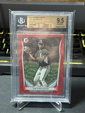 Topps 2014 Bowman Draft Tim Anderson TP-47 Red Ice /150 Rookie BGS 9.5