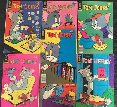 Lot of (7) Tom & Jerry Gold Key Comic Books