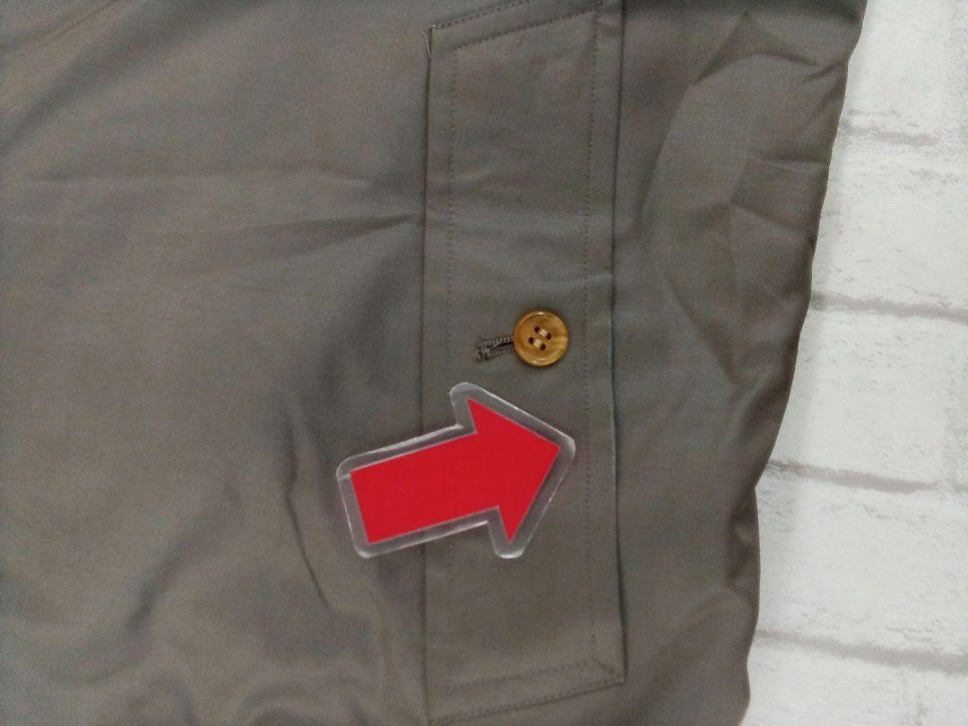 Burberry Long Coat Jacket Outerwear Stand Collar Khaki 100%  Wool For Men thumbnail 22