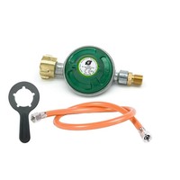 Igt Gasanschluss-Set: 30 Mbar Mit ÜDs + 80 Cm Gasschlauch + FlaschenschlüSsel
