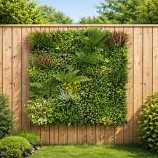 Green Living Wall Artificial Hedge Plant Panel In / Outdoor UV Proof 100 x 100cm
