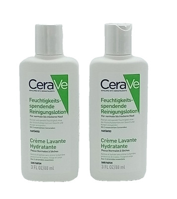 2x CERAVE feuchtigkeitsspendende Reinigungslotion 2x 88 ml PZN 14017470