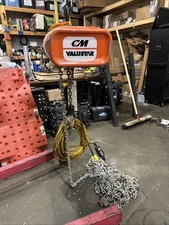CM Valustar Model WL 1-Ton Electric Chain Hoist W/ Pendant 50’+ Chain