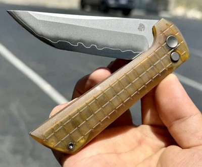 North Mountain Blade Chop 2 Ultem PEI San Mai Magic Steel Tanto Blade NEW!