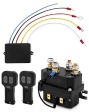 Qwork Wireless Winch Remote Control Kit 12v 250a Solenoid Relay...