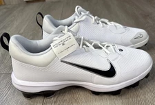 Nike Men’s Force Trout 9 MCS White Silver Baseball Cleats FZ0915-102 Size 12 New