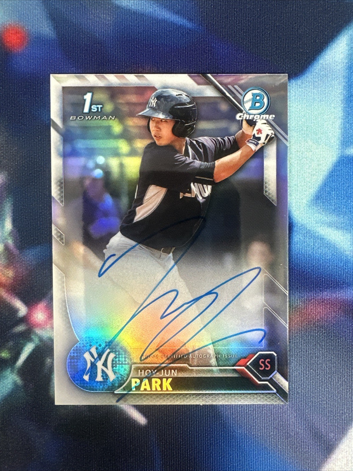 Hoy Jun Park 2016 Bowman Chrome Autograph New York Yankees BCAP-HJP Rookie Card