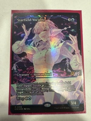 Starfield Vocalist - Edge of Eternities 359 Showcase Foil  Magic: The Gathering