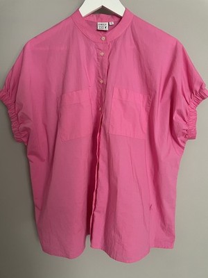 EMILY VAN DEN BERGH Bluse Kurzarm Baumwollstretch pink Gr. 36 NEU