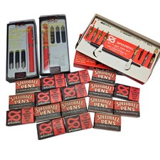 Vintage Speedball Dip Pen Sets 200 Nibs Sheaffer Calligraphy Fountain Pen Lot