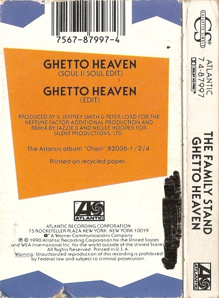 The Family Stand - Ghetto Heaven (Cass, Single) (Very Good Plus