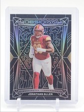JONATHAN ALLEN 2024 OBSIDIAN FOOTBALL ELECTRIC ETCH COMMANDERS A Q5454