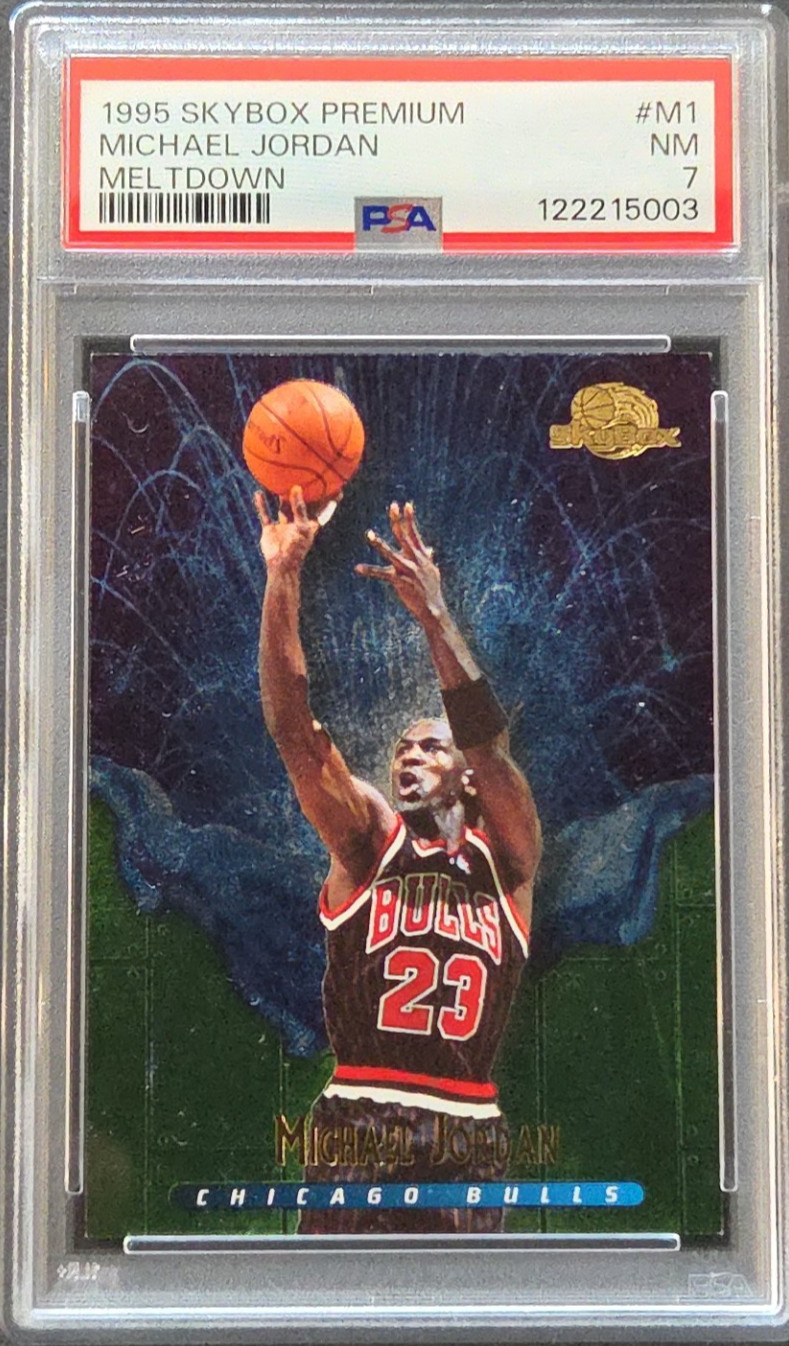 1995-96 Skybox Premium - Meltdown #M1 Michael Jordan PSA 7 NM
