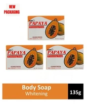 3x RDL Papaya Whitening Soap Sunscreen With Vitamin A C & E 135g
